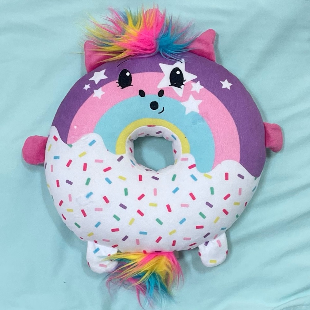 Pikmi pops surprise stuffed plush rainbow unicorn donut 11” 💖💜